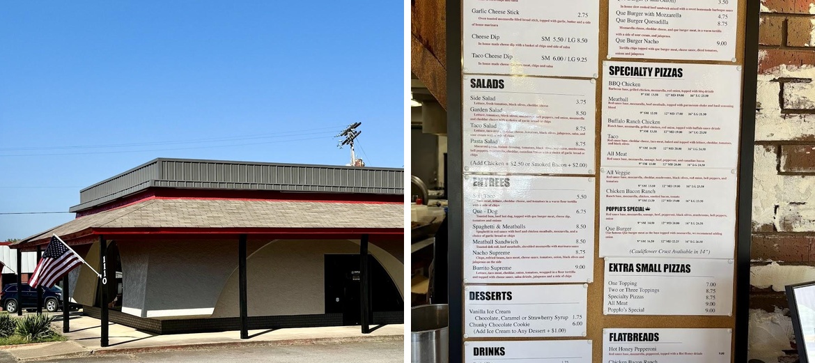 Popplo's Pizza & Que Burgers - Malvern Menu
