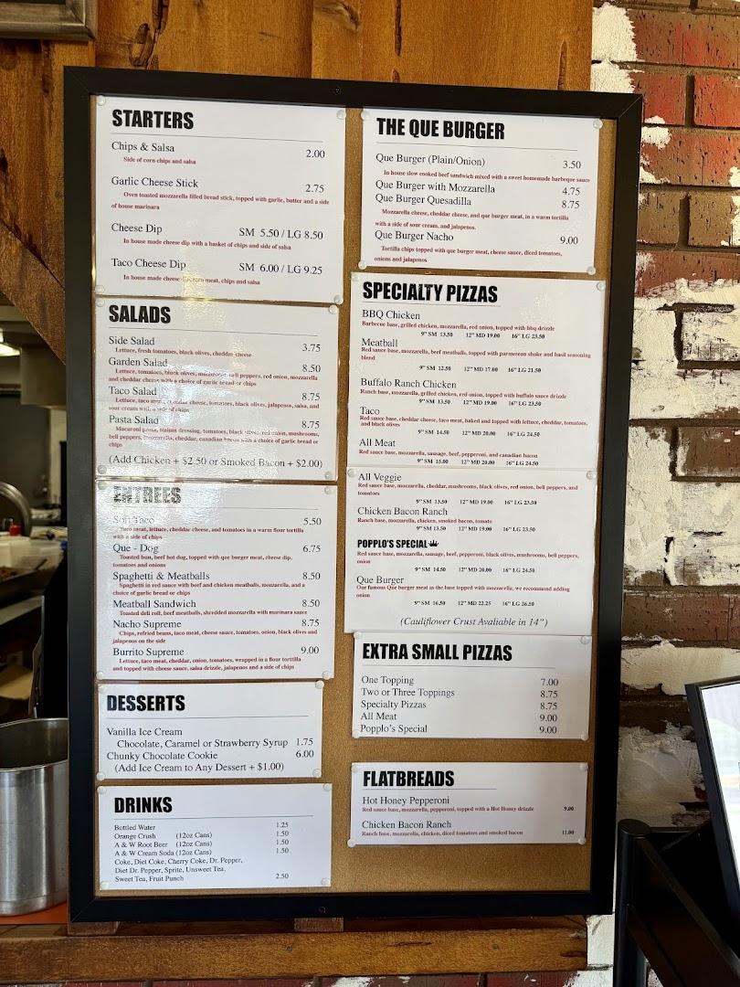 Popplo's Pizza & Que Burgers - Malvern
